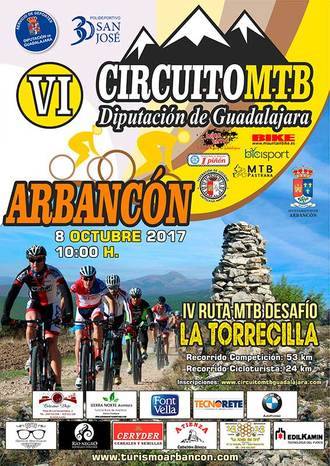 El domingo 8, IV Ruta MTB Desafío La Torrecilla en Arbancón