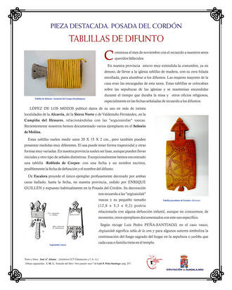 Exposición de 'Tablillas de difunto' en la Posada del Cordón de Atienza