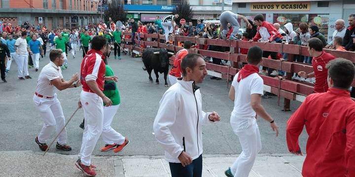 Un toro rezagado genera situaciones de peligro en el segundo encierro de Ferias