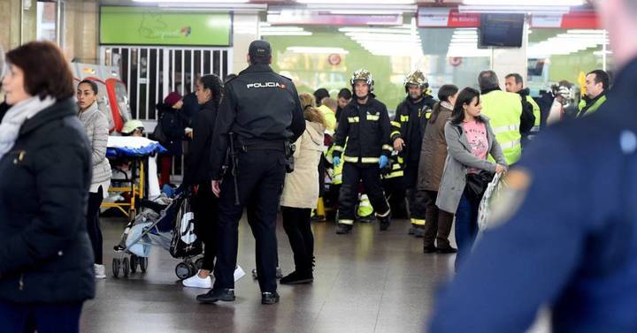 Accidente de un tren de cercanías que comunica Atocha con Guadalajara: 39 heridos, dos graves