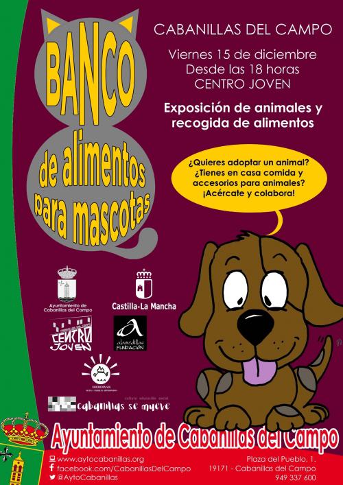 Dos jornadas fomentarán la adopción de animales esta Navidad en Cabanillas