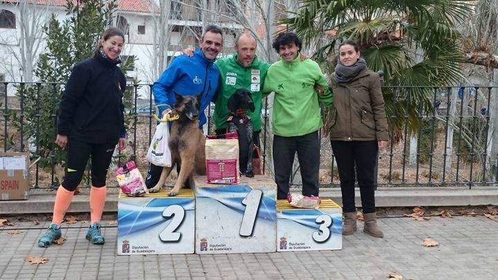 Celebrada con éxito en Trillo una novedosa prueba de trail con perro