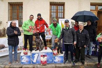 Cristian García y Rayo vencen en un épico II Canicross Villa de Pareja