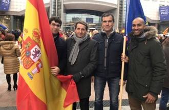 El alcalde de Guadalajara, Antonio Román homenajea a la Constitución de España en Bruselas