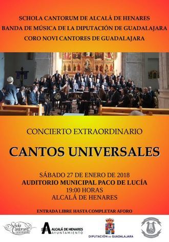 Concierto de la Banda de la Diputación, Novi Cantores y la Schola Cantorum en Alcalá de Henares