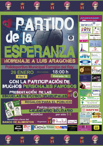 Torrejón del Rey acogerá un partido solidario que homenajeará a Luis Aragonés