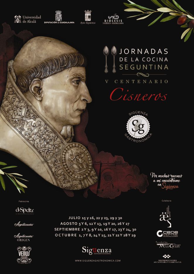 La gastronomía local rinde homenaje al Cardenal Cisneros en las II Jornadas de la Cocina Seguntina