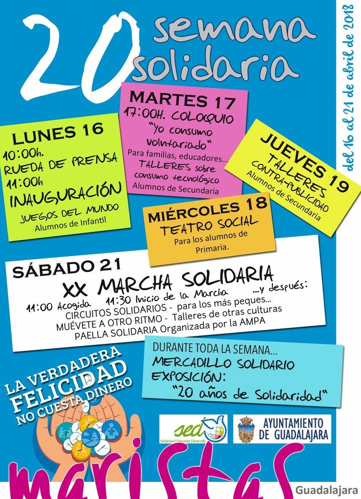 El Colegio Marista de Guadalajara celebran su XX Semana Solidaria