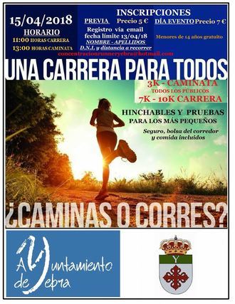 “Una carrera para todos”: Yebra invita a correr o caminar el próximo domingo 15 de abril