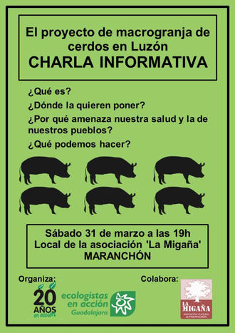 Nace la Plataforma ‘Stop Macrogranjas’ en la Comarca de Molina de Aragón