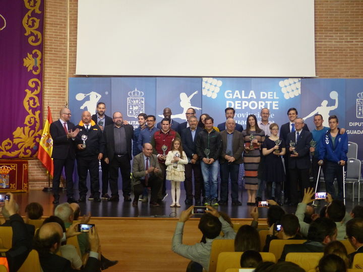 La Diputación de Guadalajara reconoce a los mejores deportistas y personas implicadas en la promoción del deporte en la provincia
