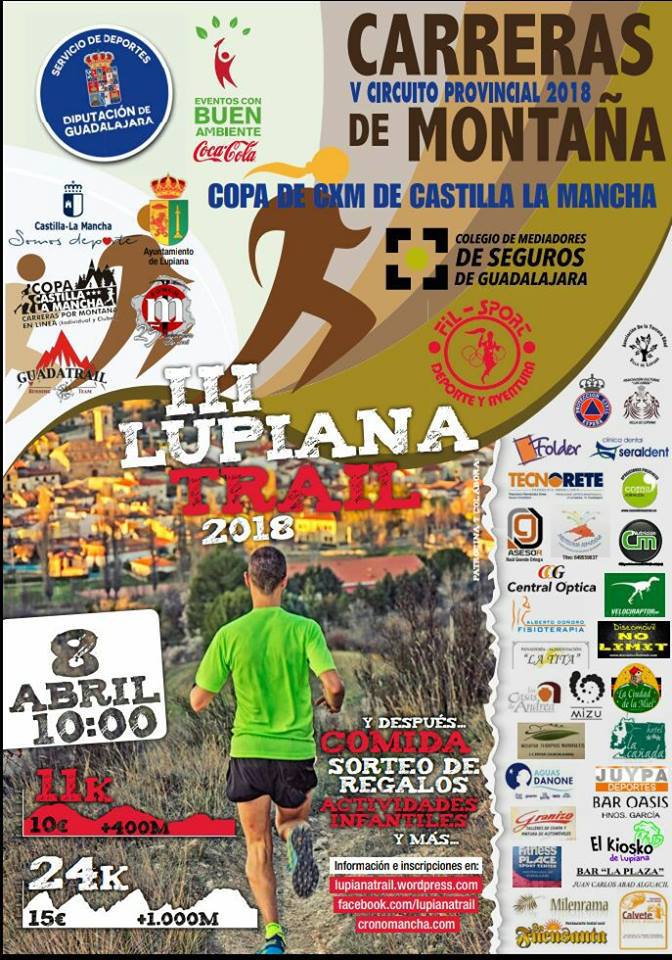 El domingo se celebra el III Trail de Lupiana, segunda prueba del Circuito Montaña Diputación de Guadalajara