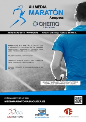 Abierta la inscripción en la XII Media Maratón Azuqueca Chemo Liconsa
