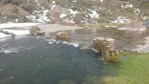 Crecida río en Cantalojas. Foto : Antonio Arenas