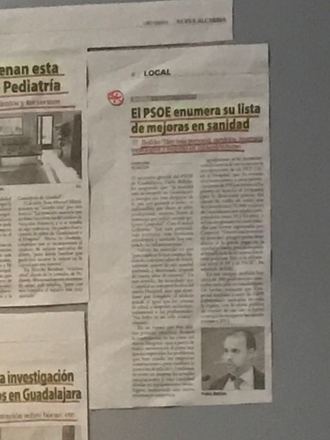El PP denuncia que Page y Podemos utilizan medios y dinero público en la Delegación de Sanidad de Guadalajara para hacer propaganda política