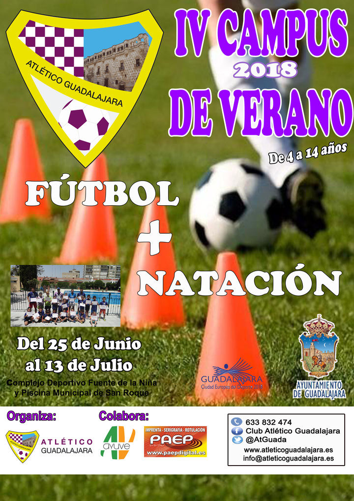 Ya está abierto el plazo de inscripción para el Campus de Verano del Atlético Guadalajara