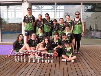 El club Guadalajara Swimming consiguió alzarse campeón provincial en la categoría infantill y subcampeón en la categoría alevín y cadete