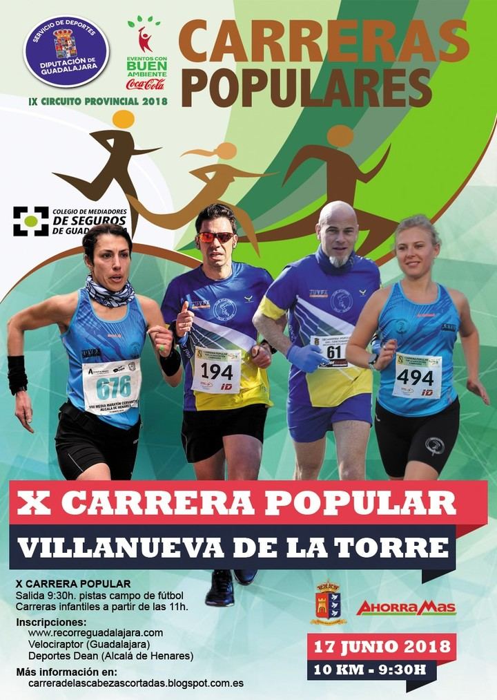 Este domingo se celebra la X Carrera Popular de Villanueva de la Torre, quinta prueba del Circuito Diputación