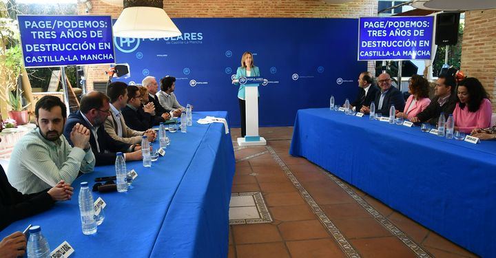 El PP se pone las pilas en la región y da un repaso a los “tres años de desgobierno y destrucción de Page y Podemos en Castilla-La Mancha”