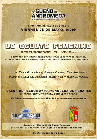 El Sueño de Andrómeda llega a Yunquera con el especial “Lo Oculto Femenino”