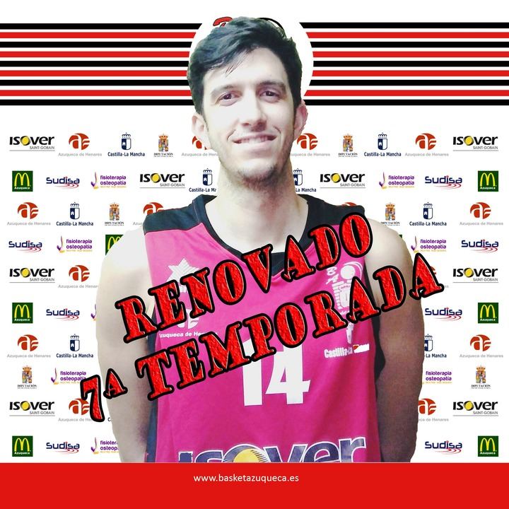 Charly García renueva por séptima temporada con el Isover Basket Azuqueca