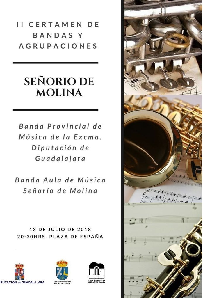 La Banda Provincial y del Aula de Música Señorío Molina ofrecerán este viernes un concierto conjunto