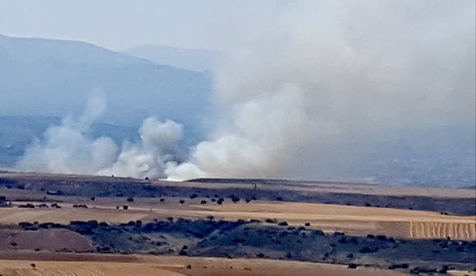 Controlado el incendio forestal de Uceda que ha afectado a 20 hectáreas de zona agrícola