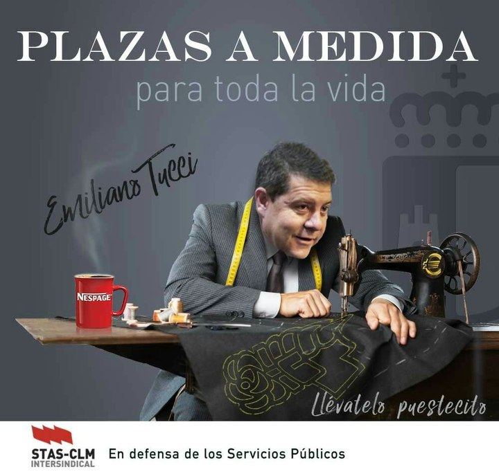 Montaje realizado por el sindicato STAS-CLM Intersindical