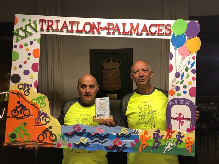 El Triatlón de Pálmaces reconoce la colaboración de la Diputación en su XXV aniversario