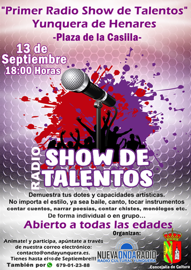 Nueva Onda Radio Yunquera y la Concejalía de Cultura buscando talentos en Yunquera y provincia