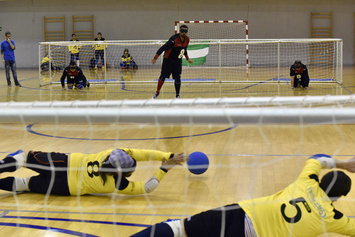 La élite nacional del goalball se da cita en el David Santamaría de Guadalajara