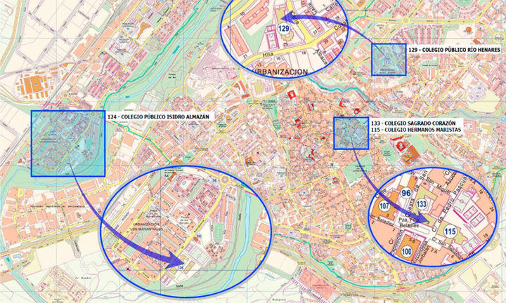 La ejecución de los nuevos caminos escolares seguros comienza este martes