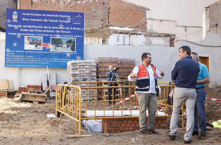 La remodelación de la Plazuela de Don Pedro avanza a buen ritmo