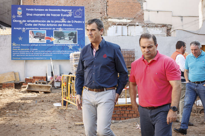 La remodelación de la Plazuela de Don Pedro avanza a buen ritmo