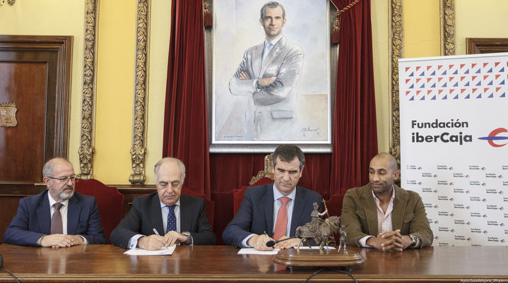 Firmado el convenio de colaboración entre la Fundación Ibercaja y el Patronato de Cultura