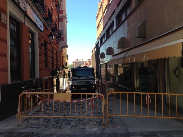 El Ayuntamiento de Guadalajara ya está renovando la calle Pintor Antonio del Rincón