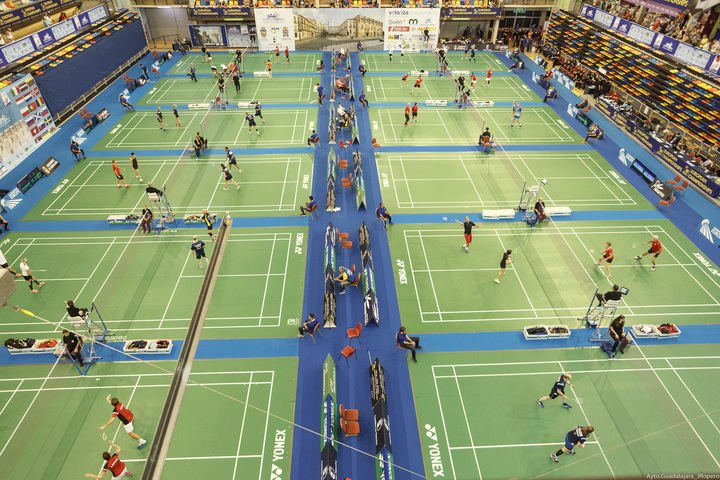 Más de 1.200 deportistas participan en los Campeonatos Europeos de Badminton Senior en Guadalajara 