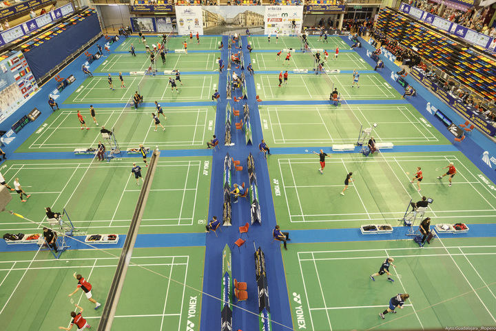 Más de 1.200 deportistas participan en los Campeonatos Europeos de Badminton Senior en Guadalajara