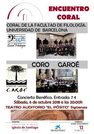 Este sábado, encuentro coral a beneficio de la Iglesia de Santiago de Sigüenza