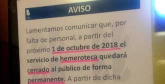 La hemeroteca de la Biblioteca provincial de Guadalajara cierra... ¡por falta de personal!