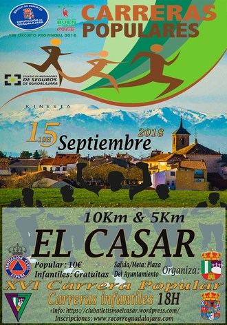 El sábado se celebra la XVI Carrera Popular El Casar, sexta prueba del Circuito Diputación
