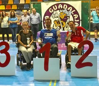 El diputado de Promoción Social Juan Pedro Sánchez asiste a la entrega de premios del XIII Open de Boccia de Guadalajara