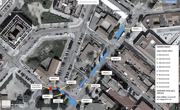 Gradas para un millar de personas y vallas, principales mejoras del 43º Desfile de Carrozas en Azuqueca