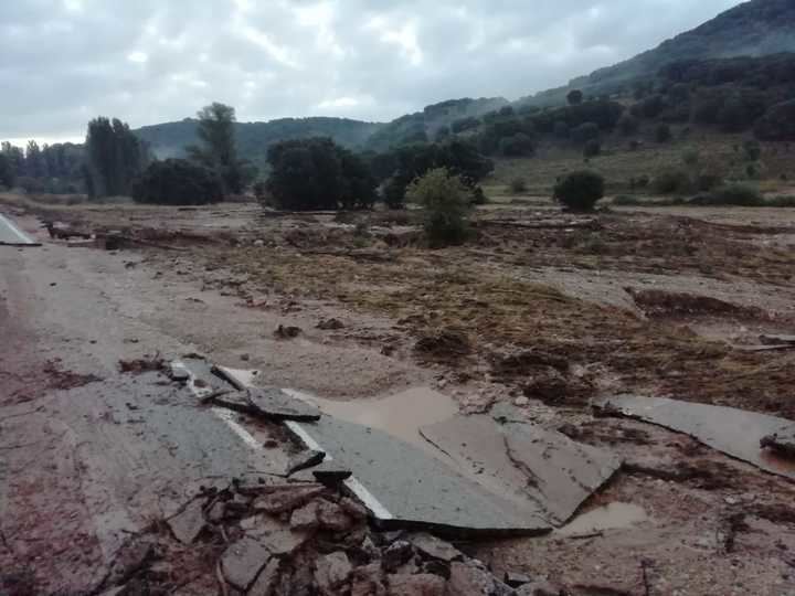 Un grave temporal de lluvias deja un desastre en varios pueblos de la Alcarria