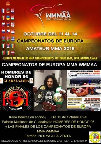 El Palacio Multiusos de Guadalajara acoge este fin de semana el Campeonato de Europa de MMA
