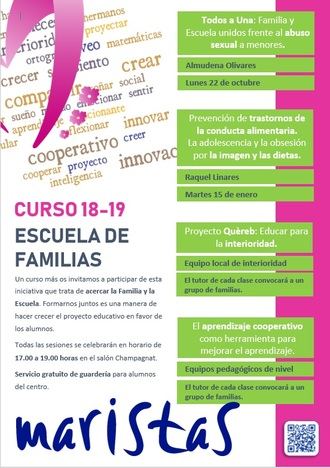 Prevención del abuso sexual infantil en la Escuela de familias de Maristas