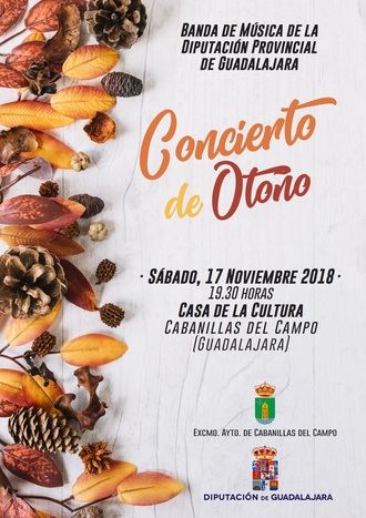 La Banda de la Diputación ofrecerá un 'Concierto de Otoño' el sábado 17 en Cabanillas