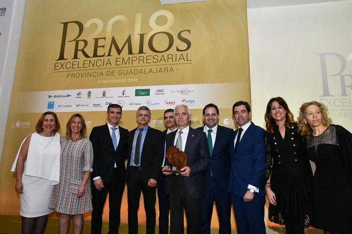 Paco Nuñez en la celebración de los Premios Excelencia Empresarial 40º aniversario CEOE-CEPYME en Guadalajara
