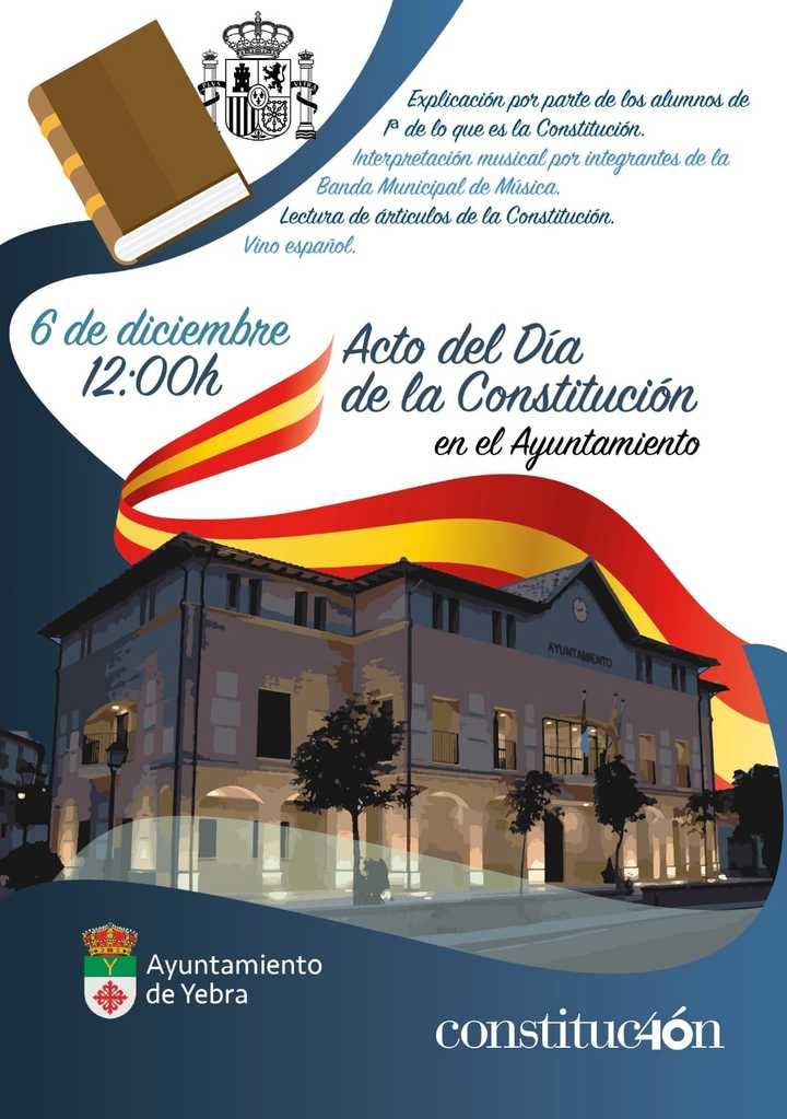 El Ayuntamiento de Yebra homenajeará a la Constitución Española en el día de su 40 aniversario