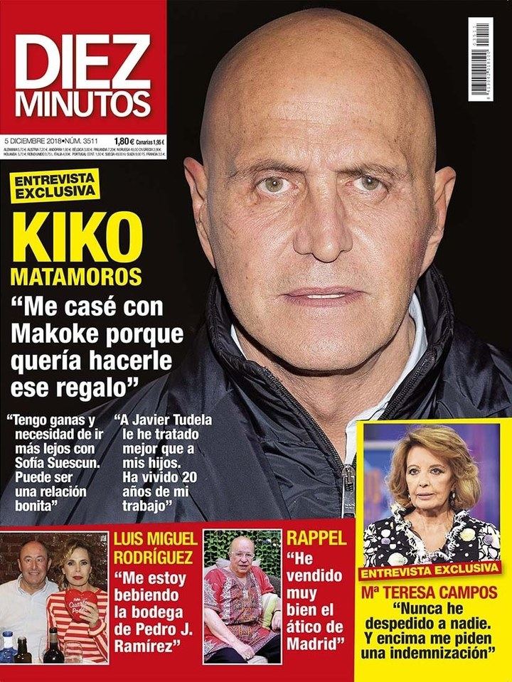 DIEZ MINUTOS Kiko Matamoros : Tengo ganas de ir más lejos con Sofía Suescun
